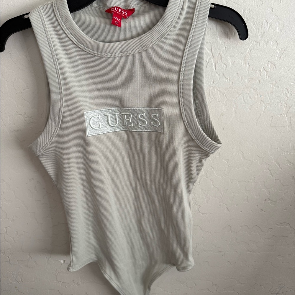 GUESS Women's Light Gray Bodysuit
